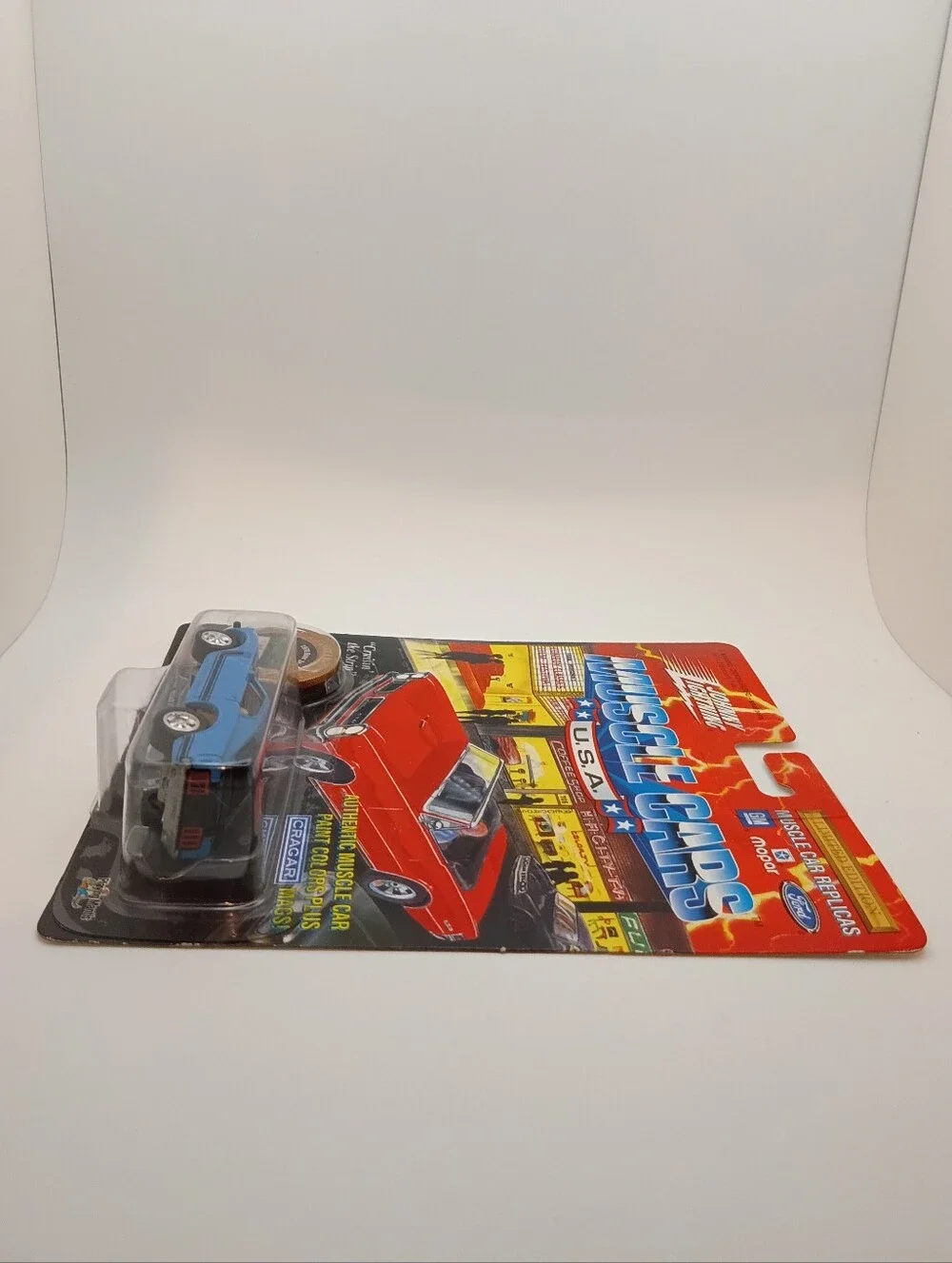 1995 Johnny Lightning MUSCLE CARS USA Series 1 1970 Ford Mustang Boss 302 Blue!